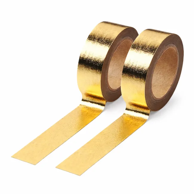 washi tape goud 2 rollen