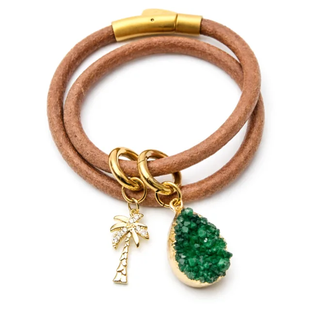 wikkelarmband agaat palm