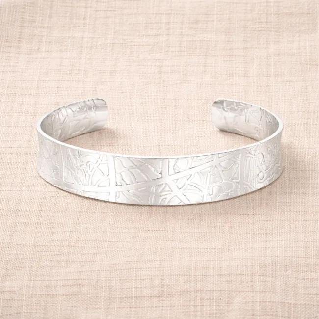 golden rebel zilver cuff armband