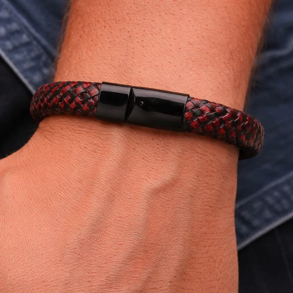 herenarmband river vintage bruin 2 herenarmband river vintage bruin