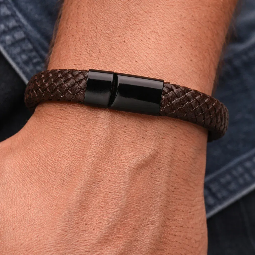 herenarmband river vintage donkerbruin 2 herenarmband vintage donkerbruin