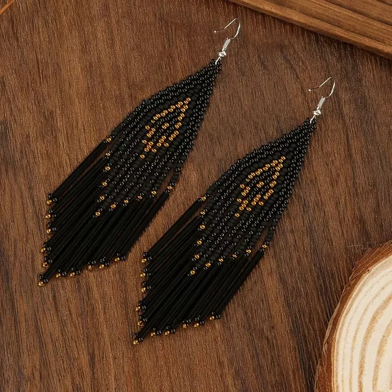 oorbellen boho zwart 5 oorbellen boho zwart