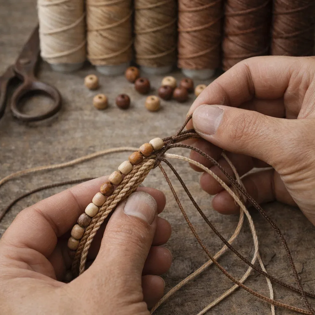 waxcord aardetinten - 6 rollen 3 waxcord aardetinten