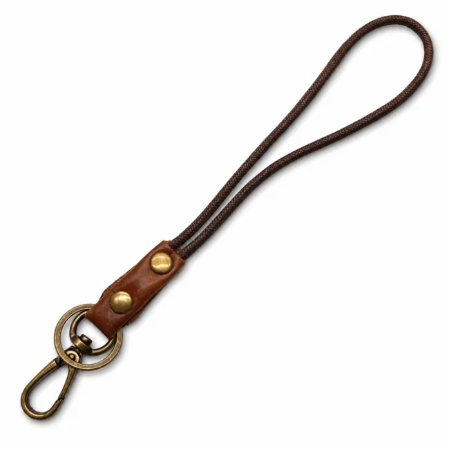 keycord M haak + ring leer