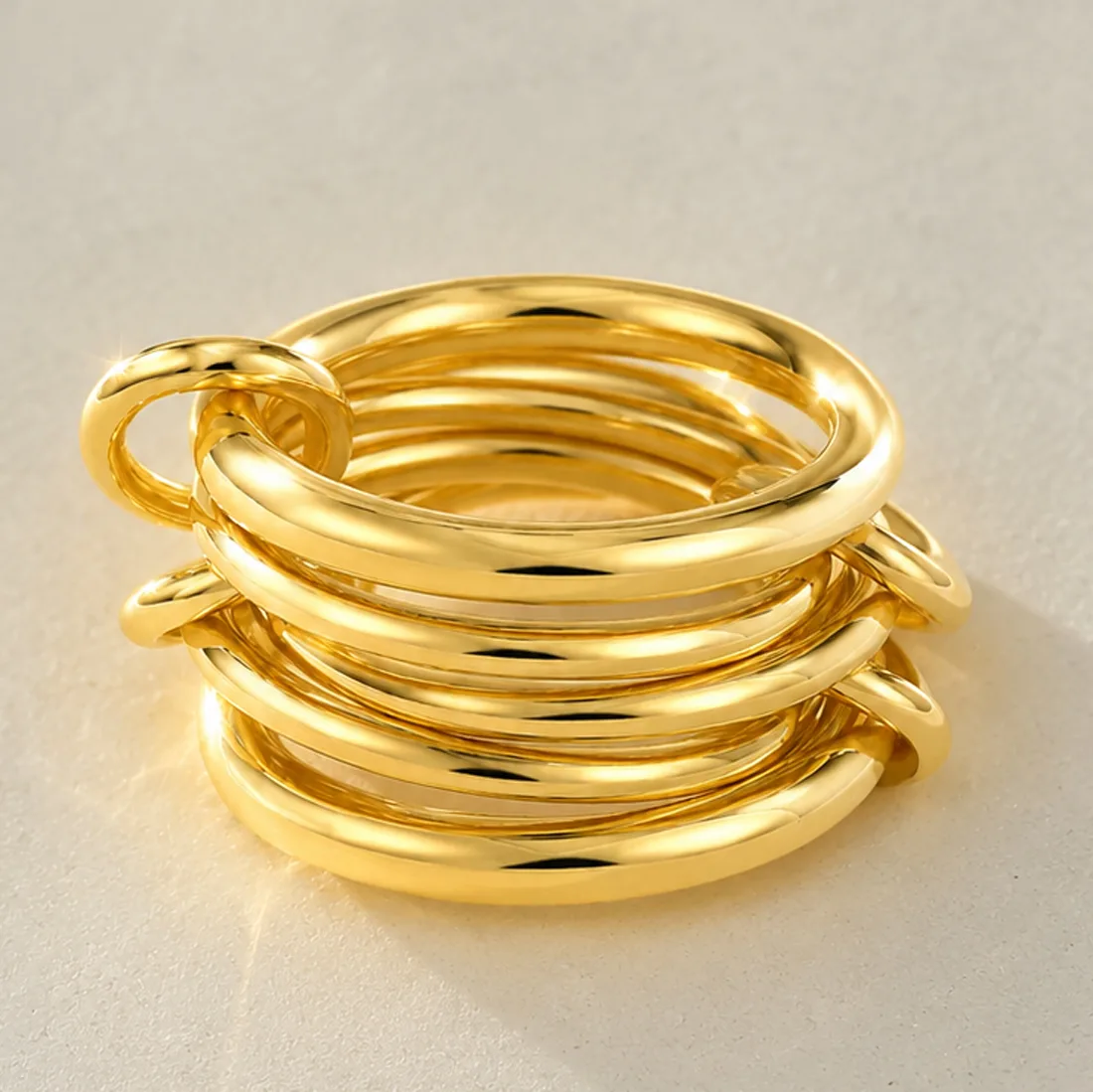 ring silvana goud set van 5 3 ring silvana goud set van 5